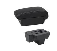 JBPIHZT Pour VW Pour Virtus Boîte D'accoudoir Pour VW Pour Polo Accoudoir Auto 2019 2020 2021-2024 Boîte De Rangement Centrale Avec USB(Ligne blanche B3 3USB)