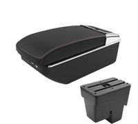 JBPIHZT Pour WR-V Pour Fit Pour Jazz 3 Accoudoir Voiture 2014-2020 Boîte De Rangement Accessoires Auto Pièces De Rénovation Intérieur(A1 Noir rouge 7USB)