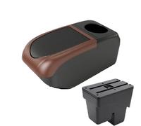 JBPIHZT Pour WR-V Pour Fit Pour Jazz 3 Accoudoir Voiture 2014-2020 Boîte De Rangement Accessoires Auto Pièces De Rénovation Intérieur(B3 Brown frame 6USB)