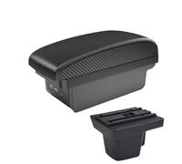 JBPIHZT Pour Wuling Pour Confero S Boîte D'accoudoir Voiture Boîte De Rangement Centrale Modification Avec USB Et Porte-gobelet(B2 ligne noire 3USB)