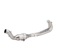 JBPIHZT Pour Y&amaha Pour Tmax530 Pour Tmax560 530 2017 2018 2019 2020 2021 Silencieux D'échappement Avant Intermédiaire Moto(Argent)