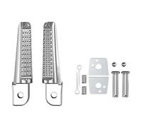 JBPIHZT Pour YAMAHA Pour NMAX155 Pour XMAX300 Pour AEROX 1 Paire De Repose-pieds En Alliage D'Aluminium Arrière Pour Moto Repose-pieds Arrière(Argent)