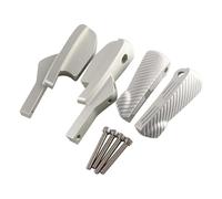 JBPIHZT Repose-pieds arrière passager Extensions de repose-pieds Repose-pieds rallongés Pour Vespa GT 125 200 GTV 125 200 300 GTS 300ie GTS 150 GTS 250(Argent)