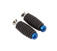 JBPIHZT Repose-pieds Moto CNC 6mm Repose-pieds Pattes D'appui Pédale Pour Yamaha YZF R1 R15 R6 R25 R3 MT03 MT09 MT07 FZ07(Bleu)
