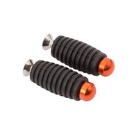 JBPIHZT Repose-pieds Moto CNC 6mm Repose-pieds Pattes D'appui Pédale Pour Yamaha YZF R1 R15 R6 R25 R3 MT03 MT09 MT07 FZ07(Orange)
