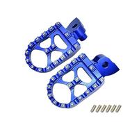 JBPIHZT Repose-pieds Moto CNC Repose-pieds Pédales Pour Y&amaha YZ 65 85 125 250 250F 450F 125X 250X 250FX 450FX WR250F WR450F(Bleu)