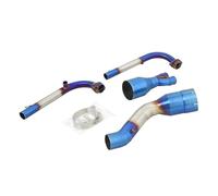 JBPIHZT Silencieux D'échappement 51 Mm Pour Y&amaha Pour TMAX 530 560 500 PourTMAX530 2017-2023 Modification Du Raccord Intermédiaire Avant(Bleu)