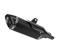 JBPIHZT Silencieux D'échappement Modifié En Fibre De Carbone Avec DB Killer Et Raccord Amovible Pour Moto Pour Forza750 NSS750 NSS 750 2017-2024(NOIR)