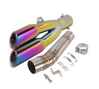 JBPIHZT Silencieux D'échappement Moto Avec Collecteur Central, Double Trou DB Killer Pour NC700 NC700X NC750 NC750X NC750S(StyleB)