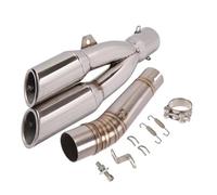 JBPIHZT Silencieux D'échappement Moto Avec Collecteur Central, Double Trou DB Killer Pour NC700 NC700X NC750 NC750X NC750S(Style D)
