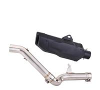 JBPIHZT Silencieux D'échappement Moto Avec Raccord Intermédiaire Pour B&MW F750 F850 F 750 850 GS ADV F750GS F850GS 2018 2019 2020 2021(Style E)