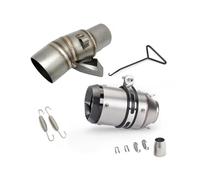 JBPIHZT Silencieux D'échappement Moto Tube Intermédiaire Raccord D'échappement 51 Mm Pour XADV 750 Accessoires Modifiés En Acier Inoxydable(StyleB)