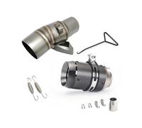 JBPIHZT Silencieux D'échappement Moto Tube Intermédiaire Raccord D'échappement 51 Mm Pour XADV 750 Accessoires Modifiés En Acier Inoxydable(Style F)