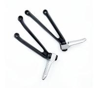 JBPIHZT Support de Cale-pieds Passager Pièces Moto Noir Argent Pédale Arrière Pour B&MW S1000 S1000R S1000RR 2009-2017(Argent)