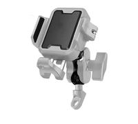 JBPIHZT Support De Navigation Antivol À Démontage Rapide avec Amortisseur pour Moto(Gris,Rearview Mirror)