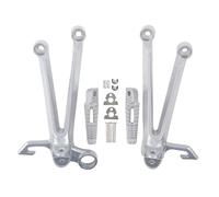 JBPIHZT Support de Repose-Pieds Passager Arrière Moto Pour Suzuki GSXR1000 GSXR 1000 2005 2006(Argent)