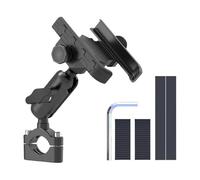 JBPIHZT Support De Téléphone pour Moto Double Système Rotule Universelle Alliage D'aluminium Réglable Libération Rapide pour Portable(Handlebar)