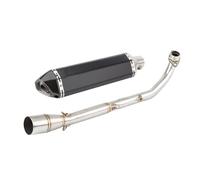 JBPIHZT Système D'échappement Complet Pour Moto Pour Cross Pour Cub110 CC110 110CC 2018 2019 2020 2021 2022 2023 Silencieux Avant Modifié(Style C)