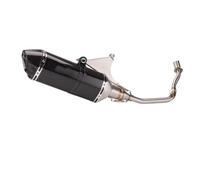 JBPIHZT Système D'échappement Complet Pour Moto Tuyau De Liaison Avant Pour Vespa Pour Sprint 150 125 3V Pour Primavera 150ie 125ie 2017-2020(Style D)
