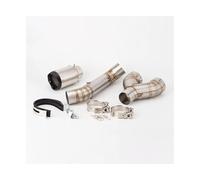 JBPIHZT Système D'échappement De Moto Tuyau De Liaison D'échappement Silencieux D'échappement Pour B&MW S1000RR S1000rr 2010-2016(Style E)