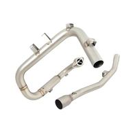 JBPIHZT Système D'échappement Slip-On Pour Moto Collecteur Central Avant Silencieux De 51 Mm Pour Y&amaha WR125R WR125X WR125 2009-2017