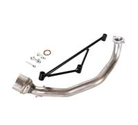 JBPIHZT Tuyau Liaison Connexion Avant De Déflecteur Silencieux De Système D'échappement Moto En Acier Inoxydable Pour Y&amaha GY6 125 Cc Et 150 Cc(ModèleA)
