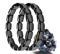JBPPIOOUA Bracelet en hématite noire : retrouvez votre confiance et votre motivation. Soyez concentré, fort et prêt à tout affronter.