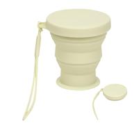 JBPPIOOUA Gobelet pliable portable, réutilisable, avec couvercle hermétique, 200 ml, pour les voyages, la randonnée, le camping.