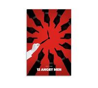 JBQOUOUZ 12 Angry Men Classic Movies Merveilleux Poster sur toile Décoration murale Décoration Chambre à coucher 50 x 75 cm Sans cadre