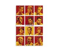 JBQOUOUZ 12 Angry Men Classic Movies Merveilleux Poster sur toile Décoration murale Décoration Chambre à coucher 50 x 75 cm Sans cadre