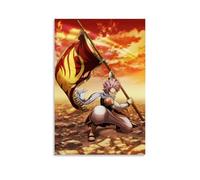 JBQOUOUZ Fairy Tail Impression sur toile de dessin animé à sang chaud Décoration murale sans cadre 30 x 45 cm