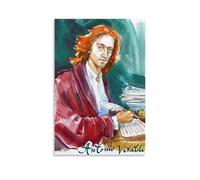JBQOUOUZ Impression sur toile pour album de musique Antonio Vivaldi - Décoration murale pour chambre à coucher - 30 x 45 cm - Style sans cadre