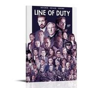 JBQOUOUZ Line of Duty Poster sur toile de la série télévisée classique avec cadre 20 x 30 cm