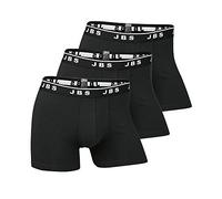 JBS - Boxers de Haute qualité pour Hommes - Lot de 3 - Coupe Moulante - Coton mélangé - Noir - M