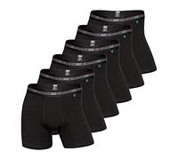jbs Lot de 6 Boxers de qualité supérieure pour Homme - Coupe idéale - Ultra Doux au Toucher et Grande respirabilité grâce au Tissu en Coton de Bambou (sans Bullets) - Séchage Rapide - Noir - 3XL