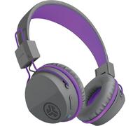 JBuddies Studio Casque Audio Bluetooth pour Enfant, Casque sans Fil Supra-Auriculaire Petite Taille avec 24 Heures de Batterie, Limiteur de Volume, Isolation Sonore et Micro (Violet)