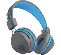 JBuddies Studio Casque Audio Bluetooth pour Enfant, Casque sans Fil Supra-Auriculaire Petite Taille avec 24 Heures de Batterie, Limiteur de Volume, Isolation Sonore et Micro (Bleu¿