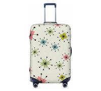 JBYJBX Atomic Housse de protection pour valises Motif étoiles Lavable Élastique Tendance, Noir/blanc, Medium