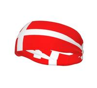 Jbyjbx Bandeau de sport avec imprimé drapeau danois du Danemark - Bandeau de sport polyvalent pour enfants et adultes - Bandeau réglable