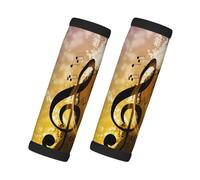 JBYJBX Bandes antidérapantes pour poignée de bagage et violon avec notes de musique et piano