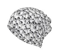 JBYJBX Bonnet pour adulte imprimé marbre blanc or rose - Bonnet extensible antidérapant - Bandanas de sommeil, Croquis de pingouins mignons, Taille unique