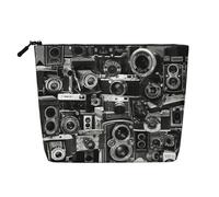 JBYJBX Cool Camera Collection Trousse de maquillage imperméable à fermeture éclair pour femme Noir Taille unique, Noir, One Size