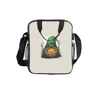 JBYJBX Green Ghost Horror Halloween Pumpkin 1 Print Clear Isotherme Lunch Capacity Food Storage Container Outdoor Office Travel Picnic