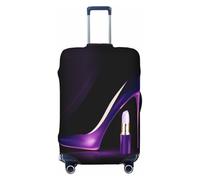 JBYJBX Housse de protection élégante pour valise, lavable, élastique, à la mode, motif talons hauts, violet, Noir/blanc, Large