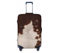 JBYJBX Housse de protection en cuir de vachette rouge et marron - Lavable - Élastique - Tendance - Pour voyage, Noir, Medium