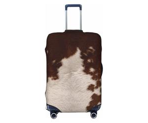 JBYJBX Housse de protection en cuir de vachette rouge et marron - Lavable - Élastique - Tendance - Pour voyage, Noir/blanc, X-Large