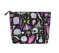 JBYJBX Magic Witchcraft Trousse de maquillage étanche avec fermeture éclair pour femme Noir Taille unique, Noir, One Size