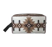 JBYJBX Native American Print Sac de rangement de voyage Capacité à fermeture éclair pour articles de toilette cosmétiques essentiels quotidiens, blanc, taille unique, blanc, taille unique, Blanc, One