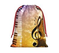 JBYJBX Piano Violon Notes de Musique Imprimé Pratique Cordon Cadeau Multifonction Pochettes Rangement Quotidien Essentiels de Voyage