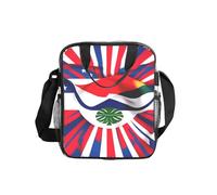 JBYJBX Récipient isotherme transparent avec motif drapeau du Costa Rica - Pour le bureau, les voyages, les pique-niques